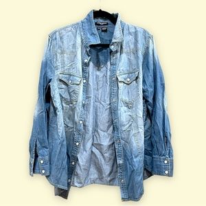 Sandra Ingrish Denim / Chambray Shirt 14W